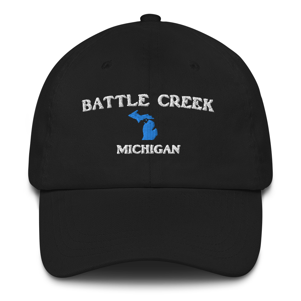 'Battle Creek Michigan' Dad Hat (w/ Michigan Outline)