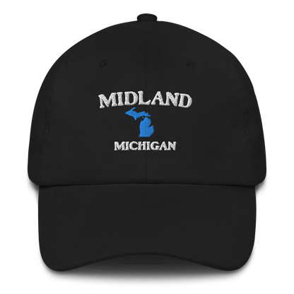 'Midland Michigan' Dad Hat (w/ Michigan Outline)