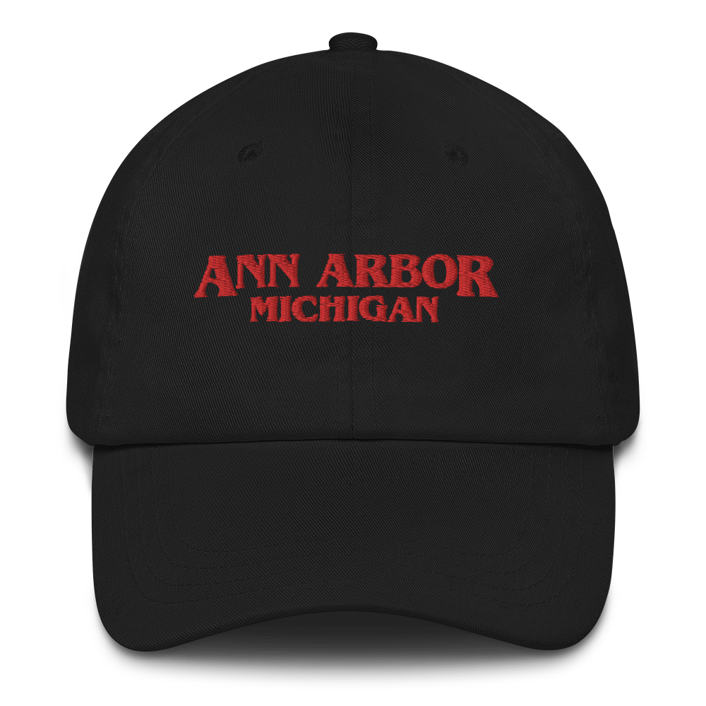 'Ann Arbor Michigan' Dad Hat (1980s Drama Parody)