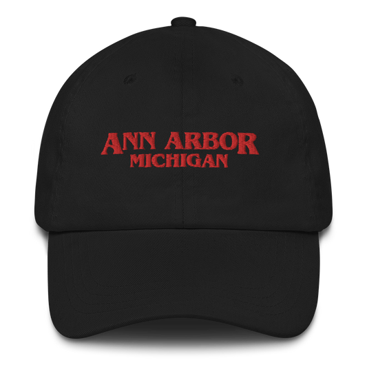 'Ann Arbor Michigan' Dad Hat (1980s Drama Parody)