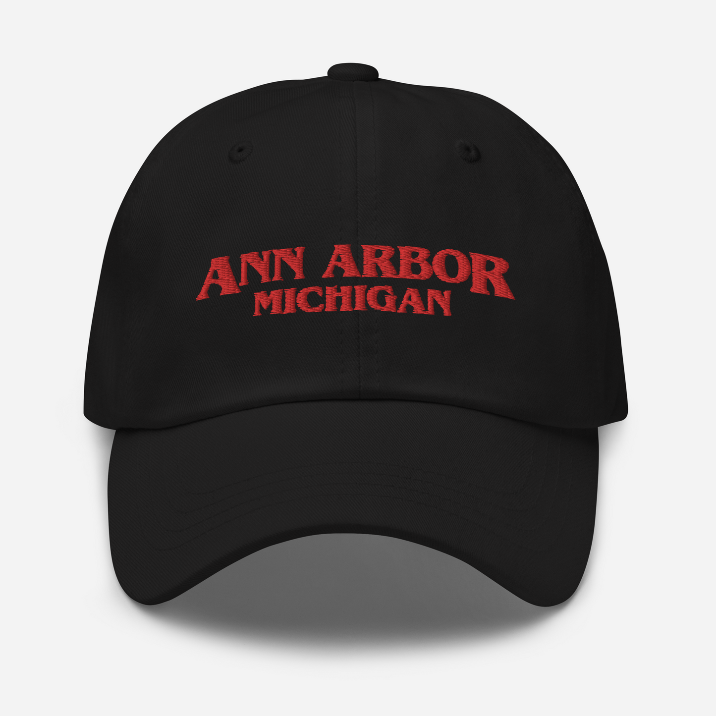 'Ann Arbor Michigan' Dad Hat (1980s Drama Parody)