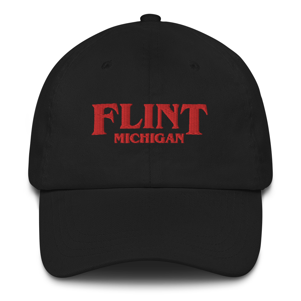 'Flint Michigan' Dad Hat (1980s Drama Parody)