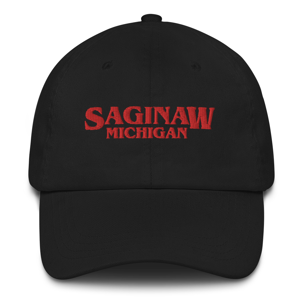 'Saginaw Michigan' Dad Hat (1980s Drama Parody)