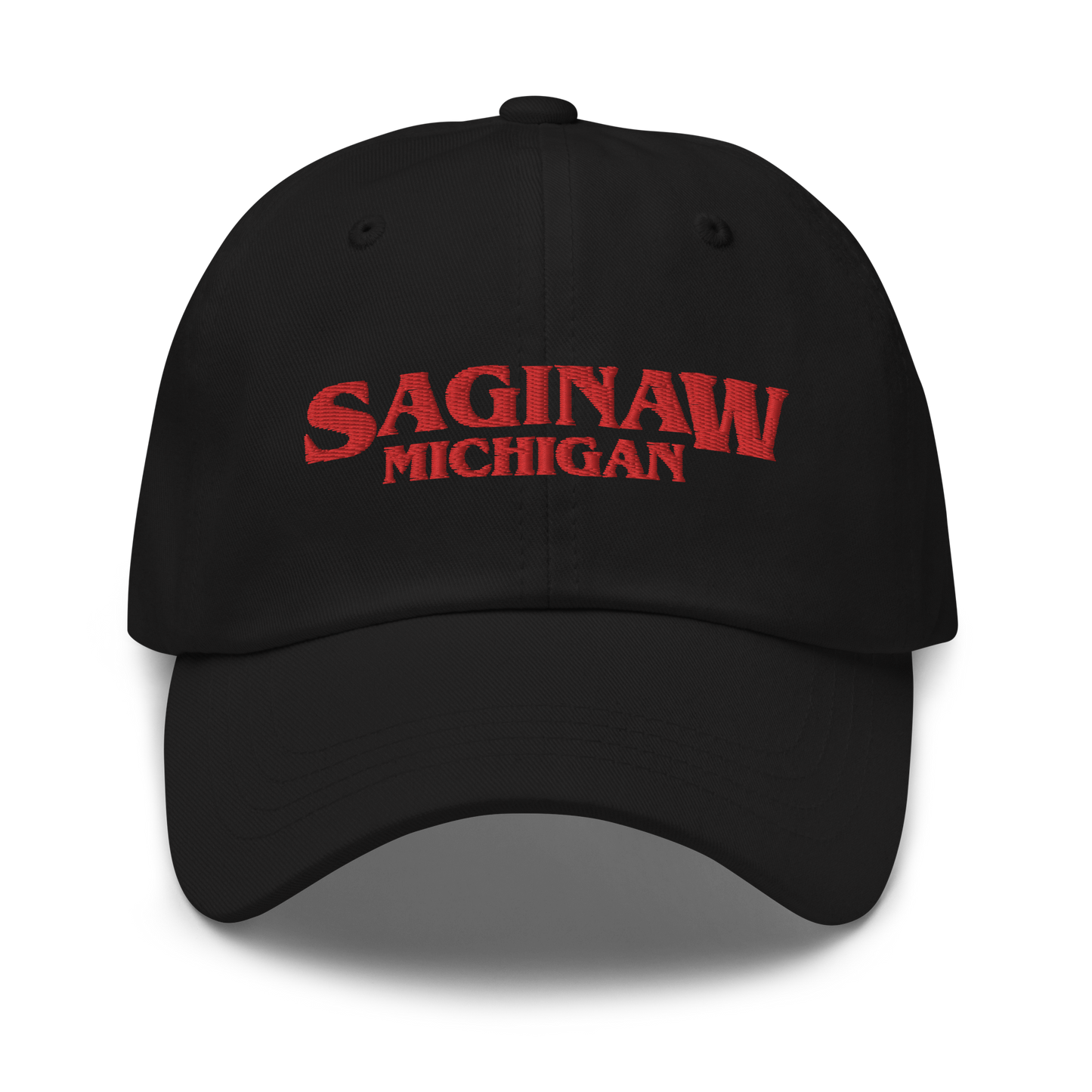 'Saginaw Michigan' Dad Hat (1980s Drama Parody)