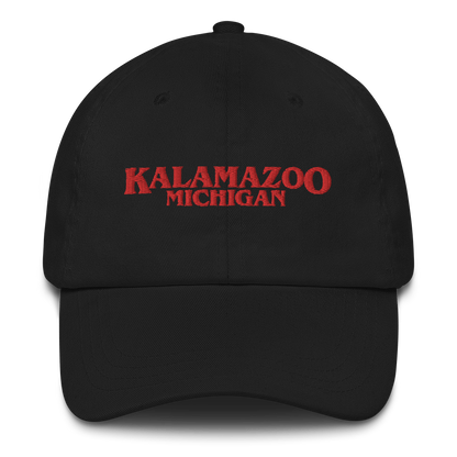 'Kalamazoo Michigan' Dad Hat (1980s Drama Parody)