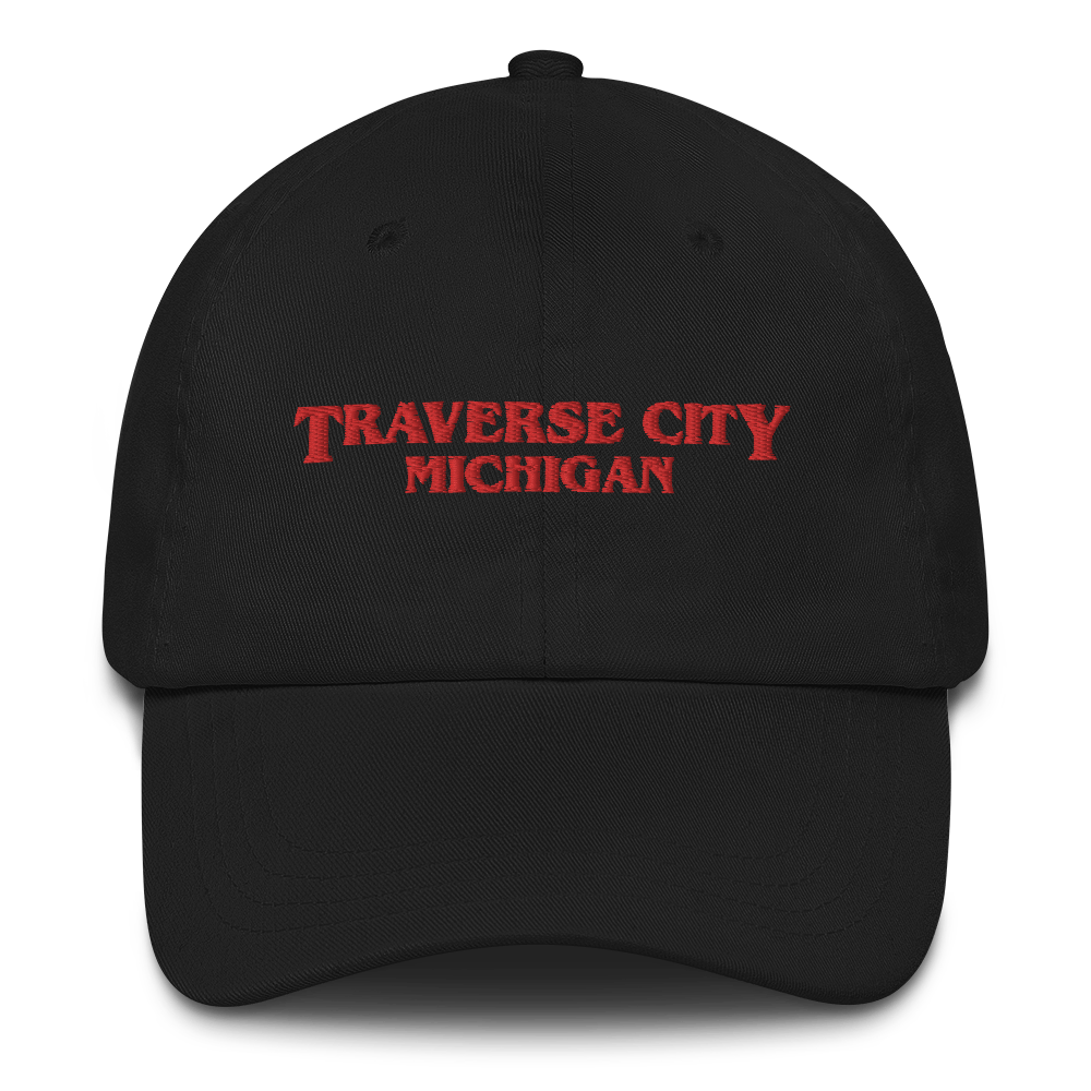 'Traverse City Michigan' Dad Hat (1980s Drama Parody)