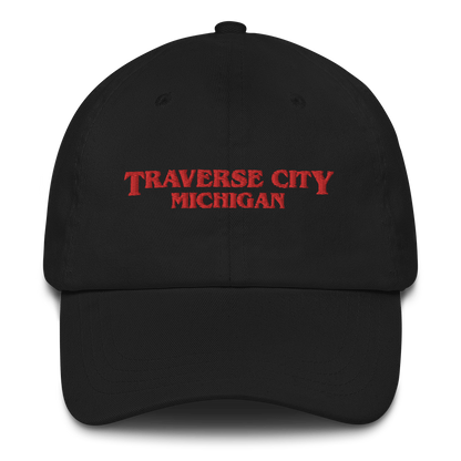 'Traverse City Michigan' Dad Hat (1980s Drama Parody)