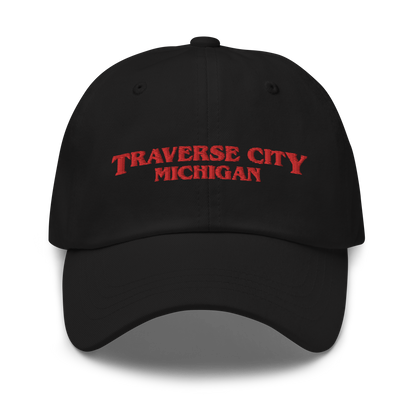 'Traverse City Michigan' Dad Hat (1980s Drama Parody)