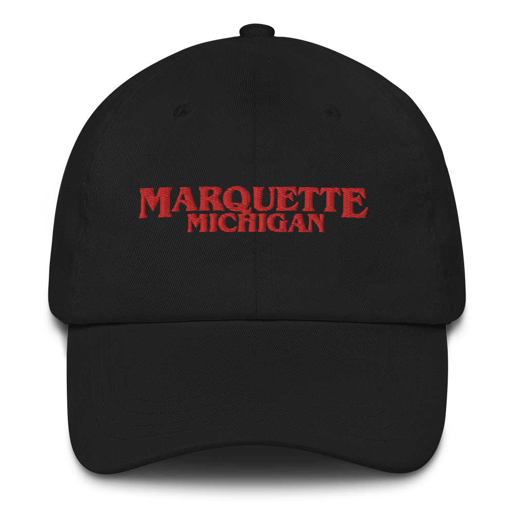 'Marquette Michigan' Dad Hat (1980s Drama Parody)