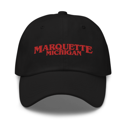 'Marquette Michigan' Dad Hat (1980s Drama Parody)