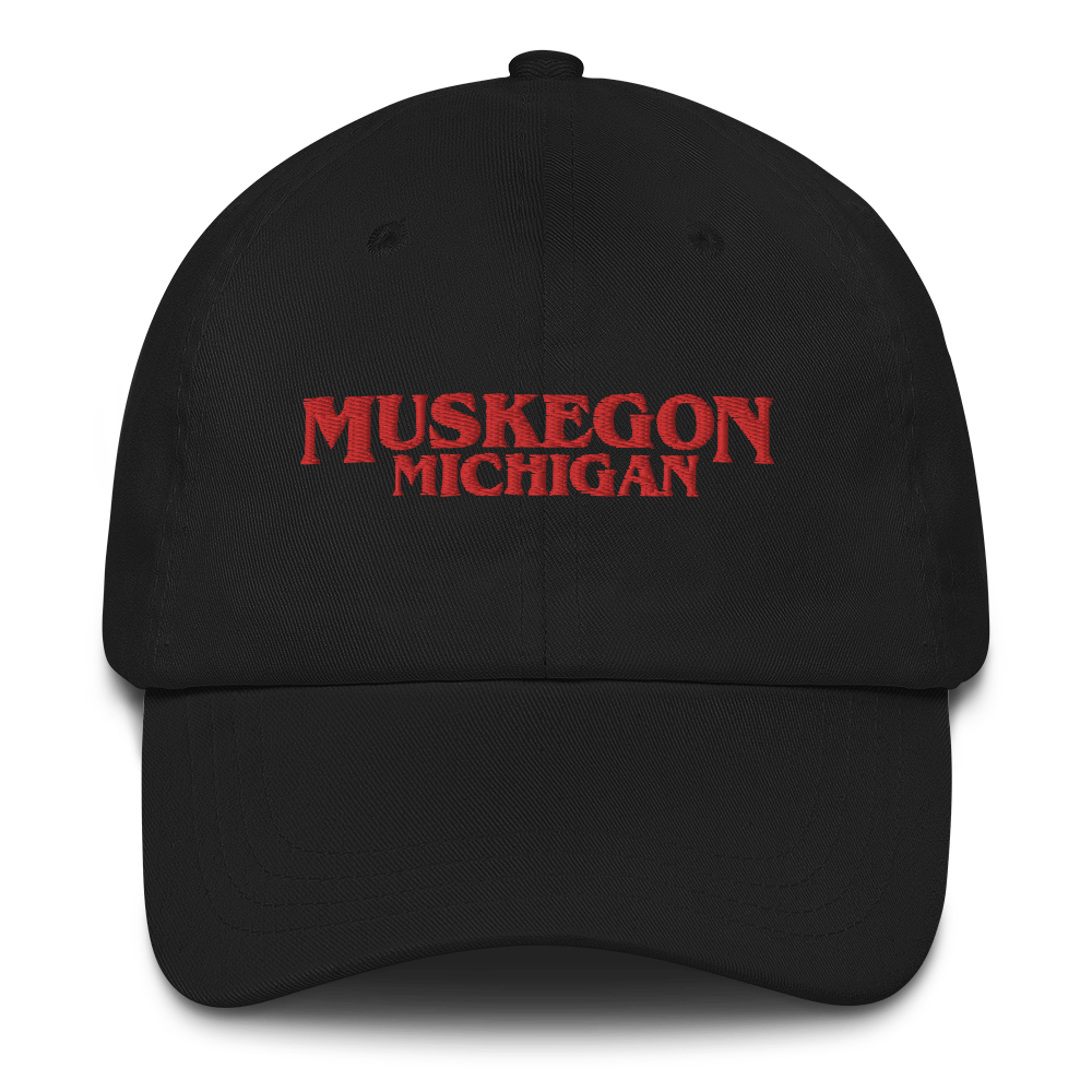 'Muskegon Michigan' Dad Hat (1980s Drama Parody)