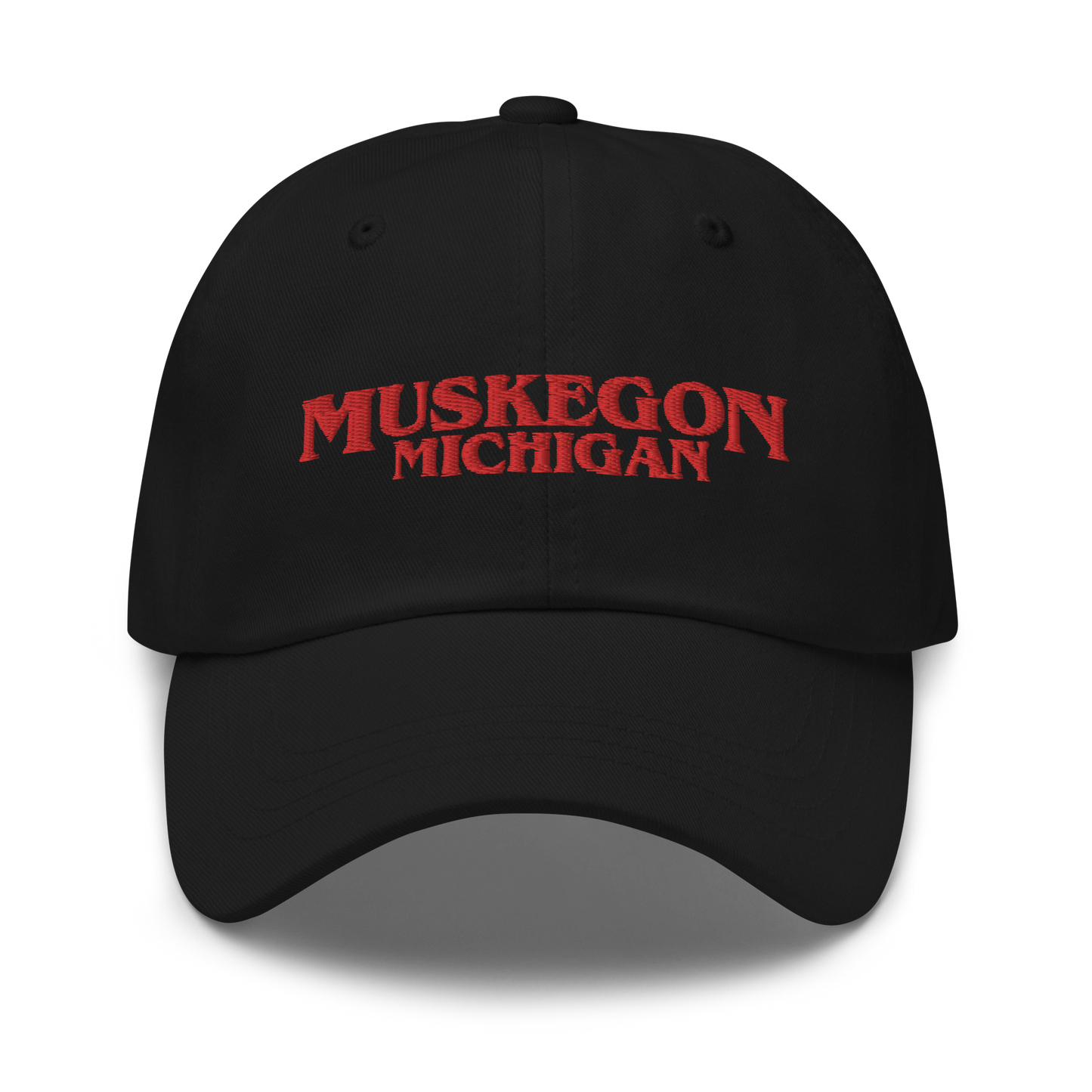 'Muskegon Michigan' Dad Hat (1980s Drama Parody)