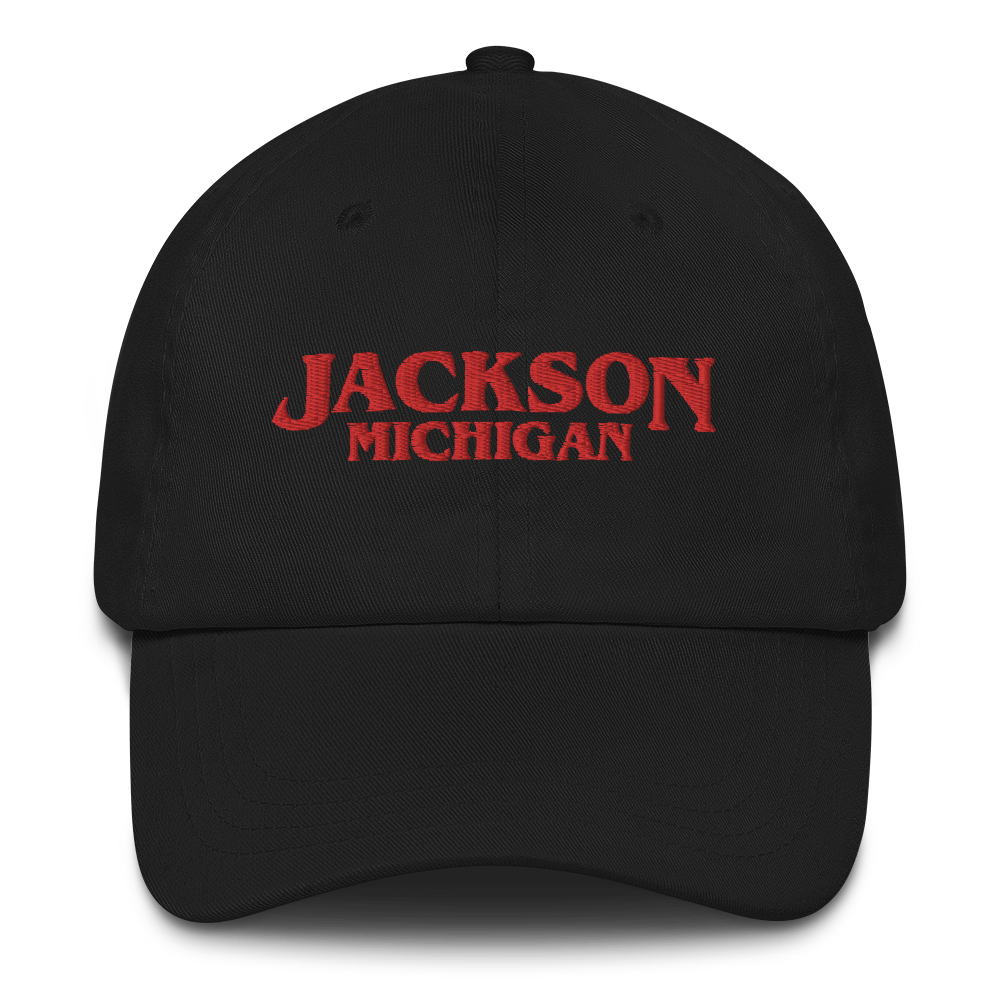 'Jackson Michigan' Dad Hat (1980s Drama Parody)