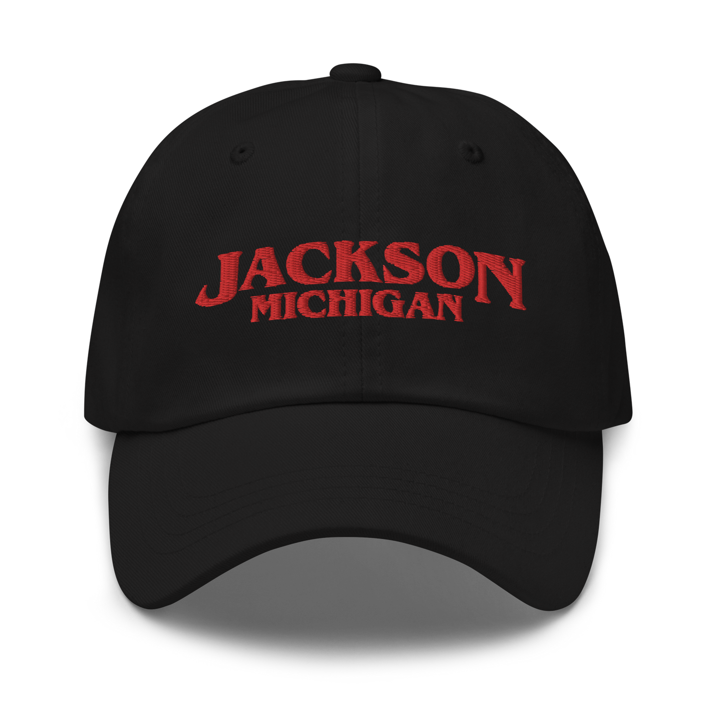 'Jackson Michigan' Dad Hat (1980s Drama Parody)