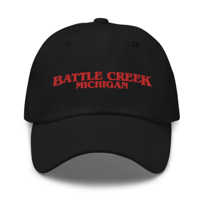 'Battle Creek Michigan' Dad Hat (1980s Drama Parody)