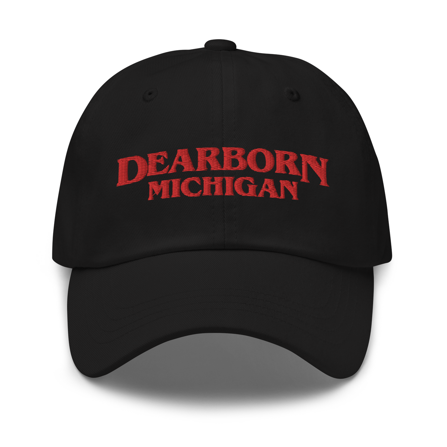 'Dearborn Michigan' Dad Hat (1980s Drama Parody)