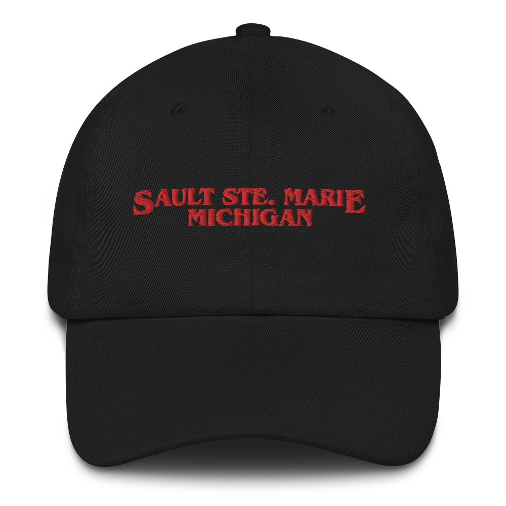 'Sault Ste. Marie Michigan' Dad Hat (1980s Drama Parody)