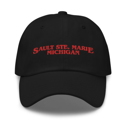 'Sault Ste. Marie Michigan' Dad Hat (1980s Drama Parody)