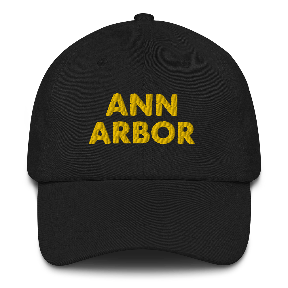 'Ann Arbor' Dad Hat | Gold/Navy Embroidery