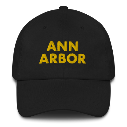 'Ann Arbor' Dad Hat | Gold/Navy Embroidery