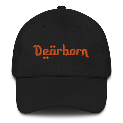 'Dearborn' Dad Hat | Orange Embroidery