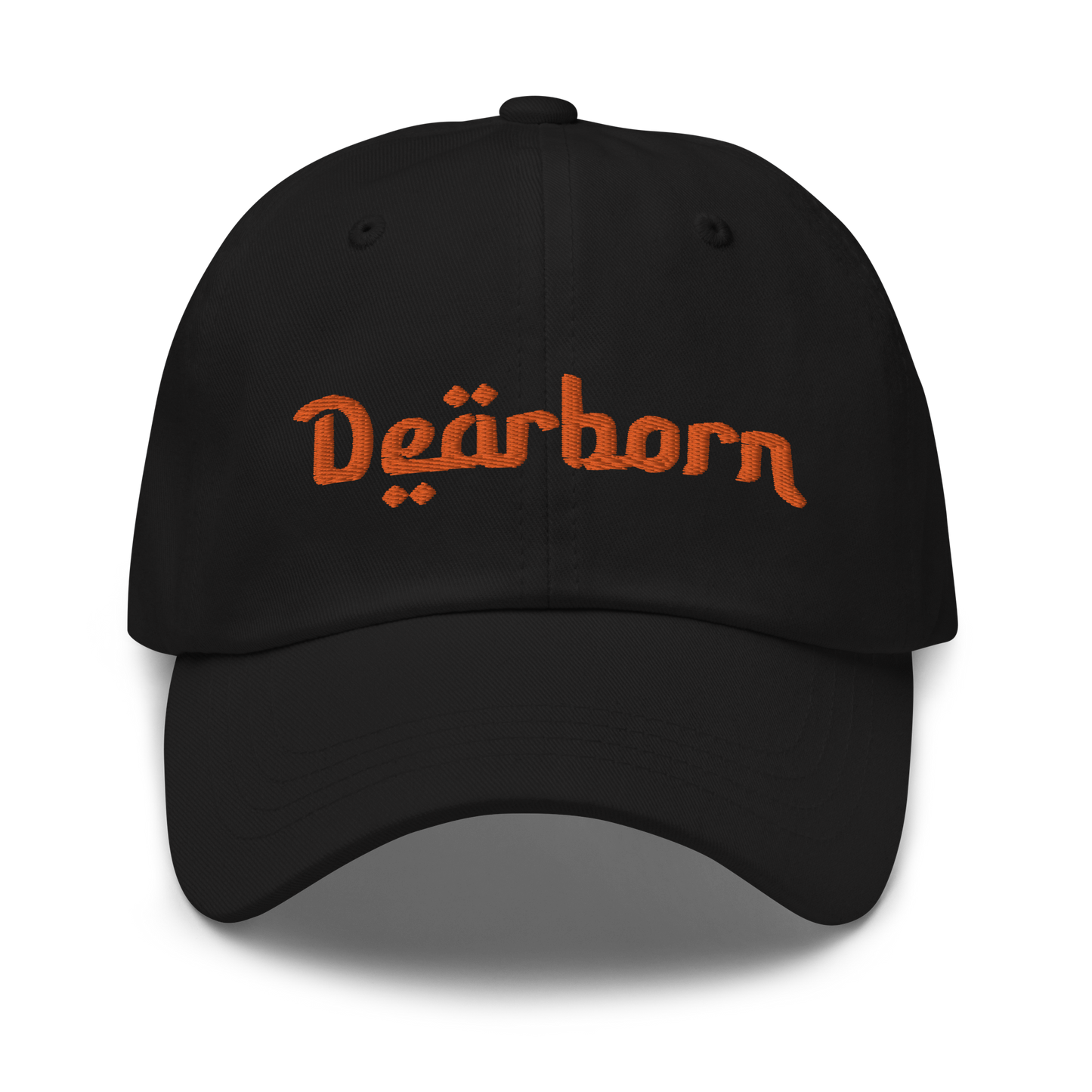 'Dearborn' Dad Hat | Orange Embroidery