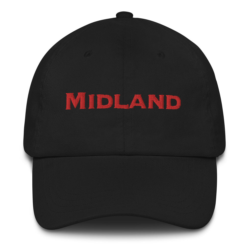 'Midland' Dad Hat | Red Embroidery