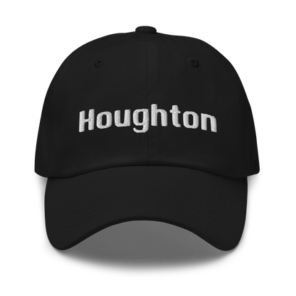 'Houghton' Dad Hat | White/Black Embroidery