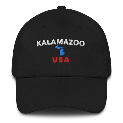 'Kalamazoo USA' Dad Hat (w/ Michigan Outline)