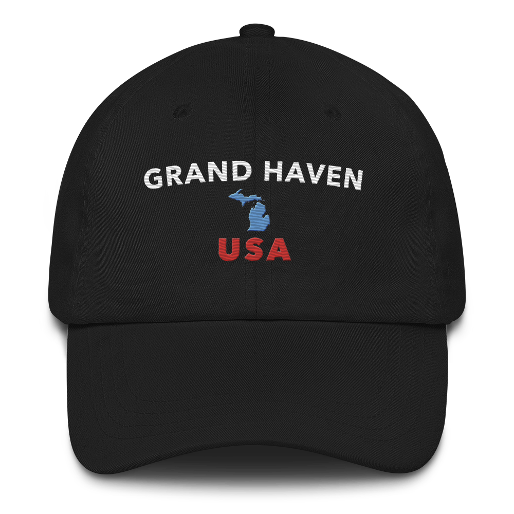 'Grand Haven' Dad Hat (w/Michigan Outline)