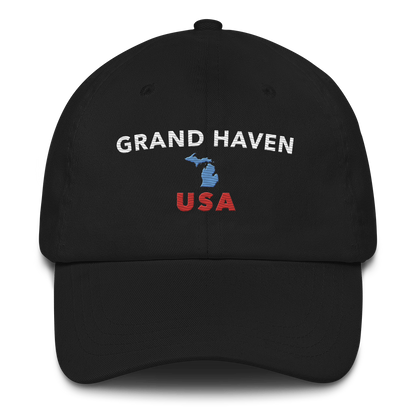 'Grand Haven' Dad Hat (w/Michigan Outline)