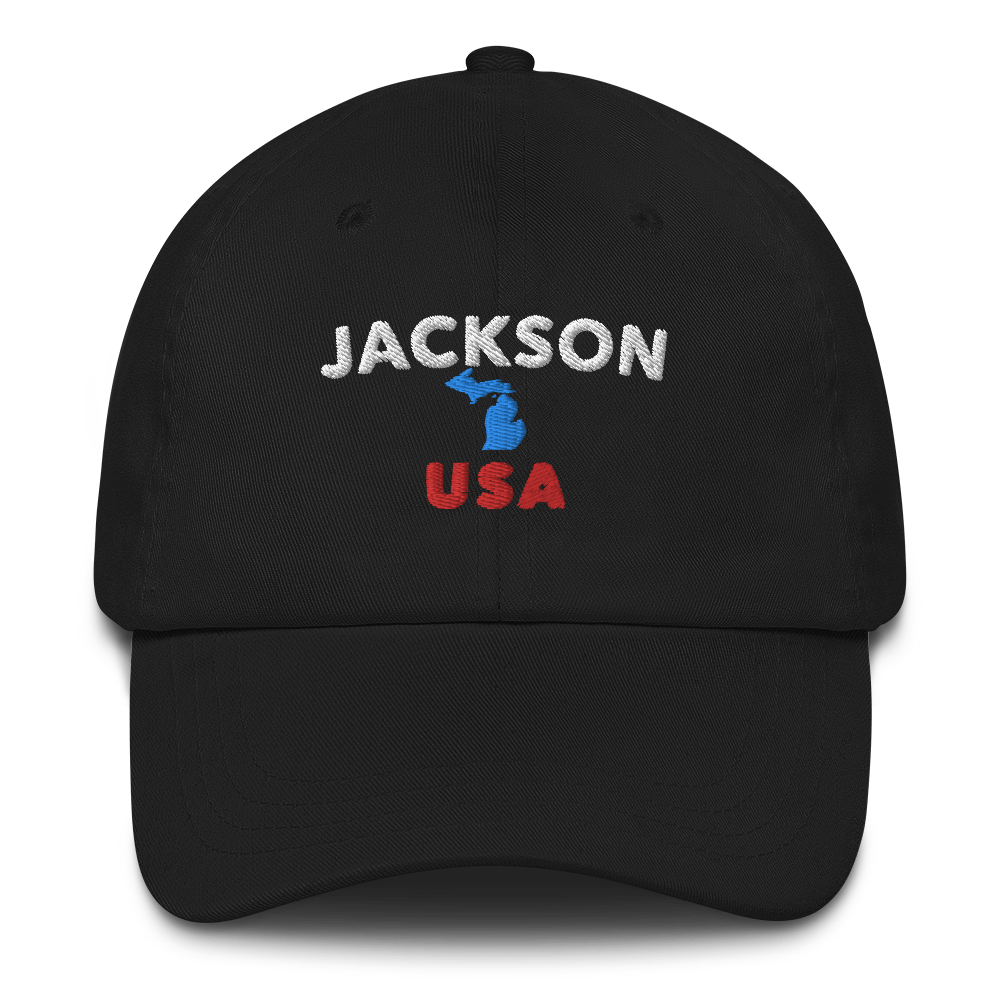 'Jackson USA' Dad Hat (w/ Michigan Outline)