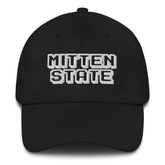 Michigan 'Mitten State' Dad Hat (Arcade Font)