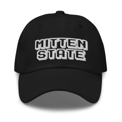 Michigan 'Mitten State' Dad Hat (Arcade Font)