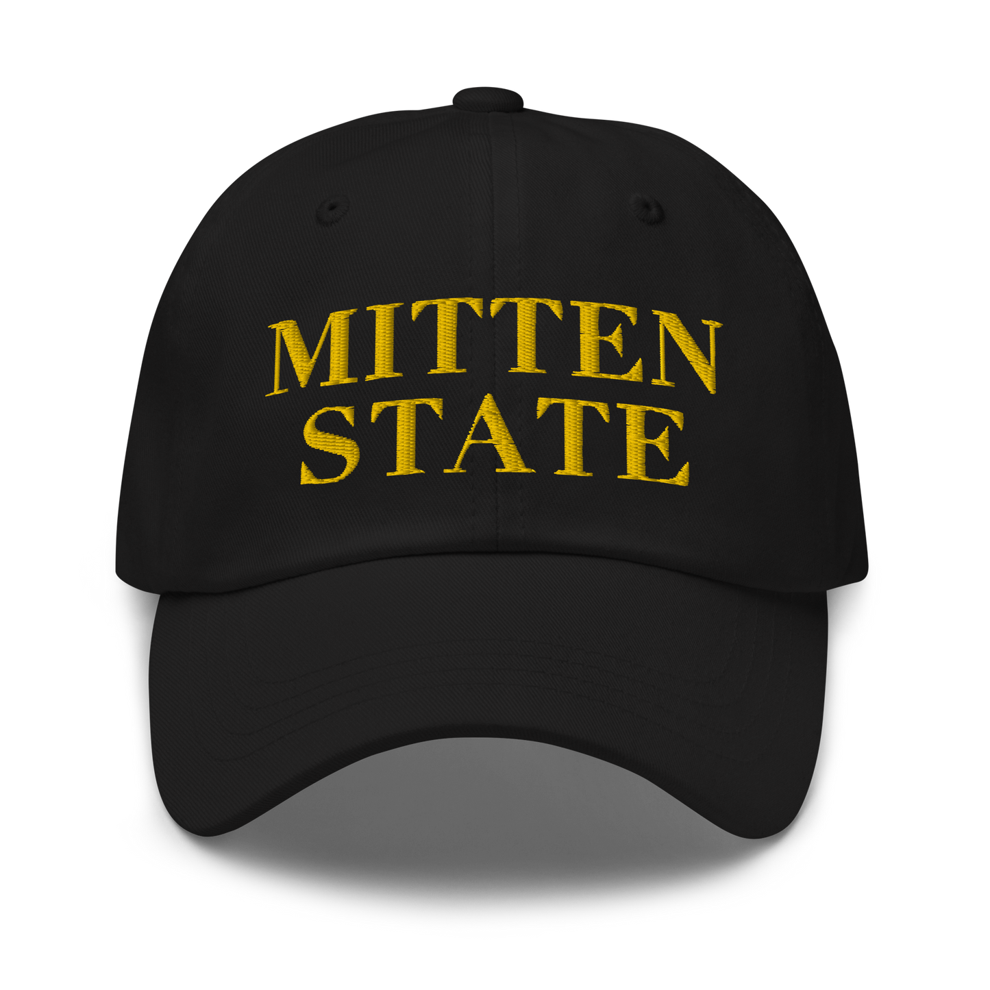 Michigan 'Mitten State' Dad Hat (Didone Font) | Gold Embroidery