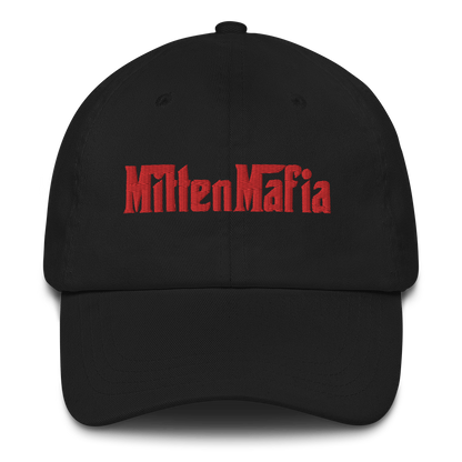 Michigan 'MittenMafia' Dad Hat (Gangster Font) | Red Embroidery