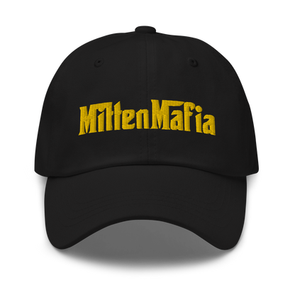 Michigan 'MittenMafia' Dad Hat (Gangster Font) | Gold Embroidery