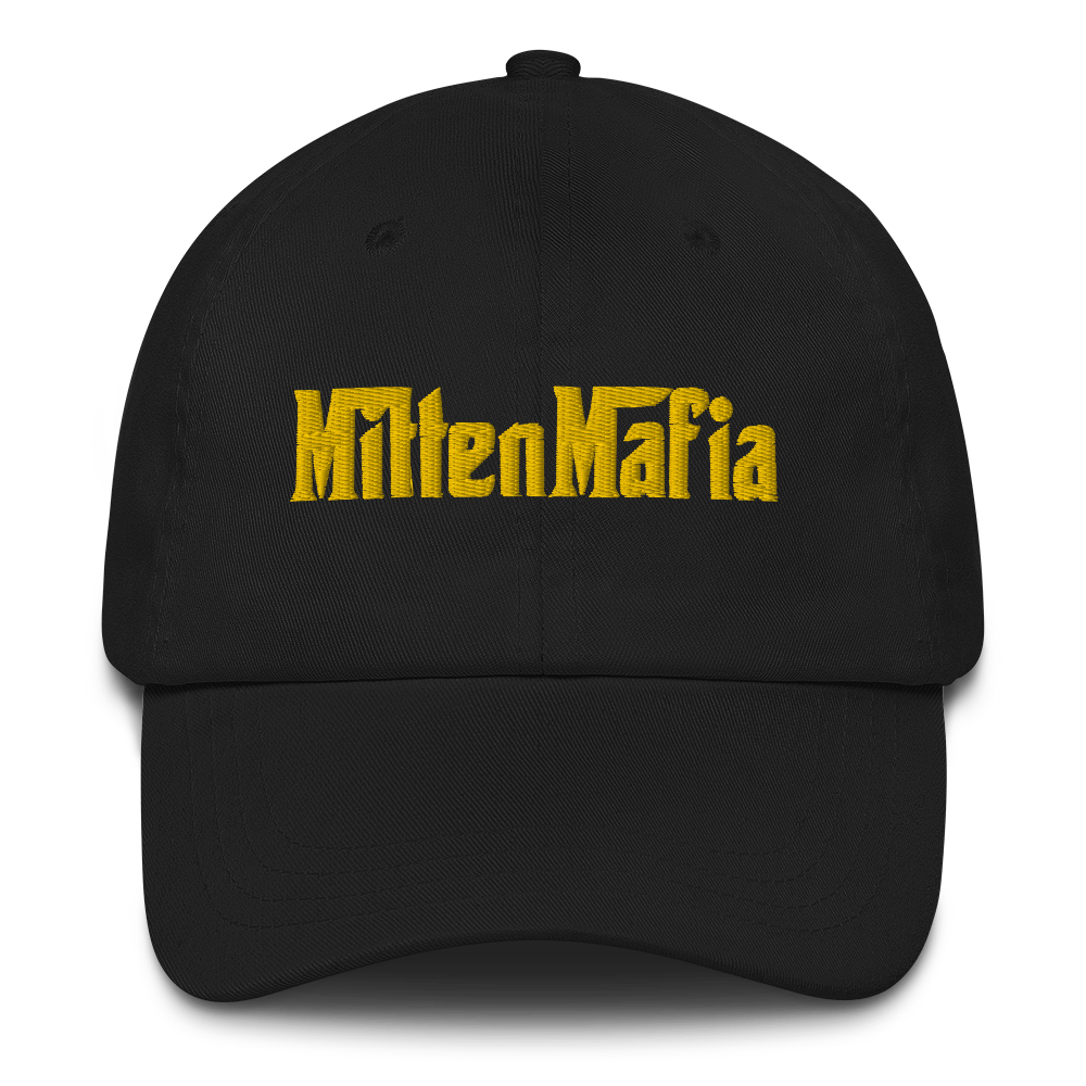 Michigan 'MittenMafia' Dad Hat (Gangster Font) | Gold Embroidery