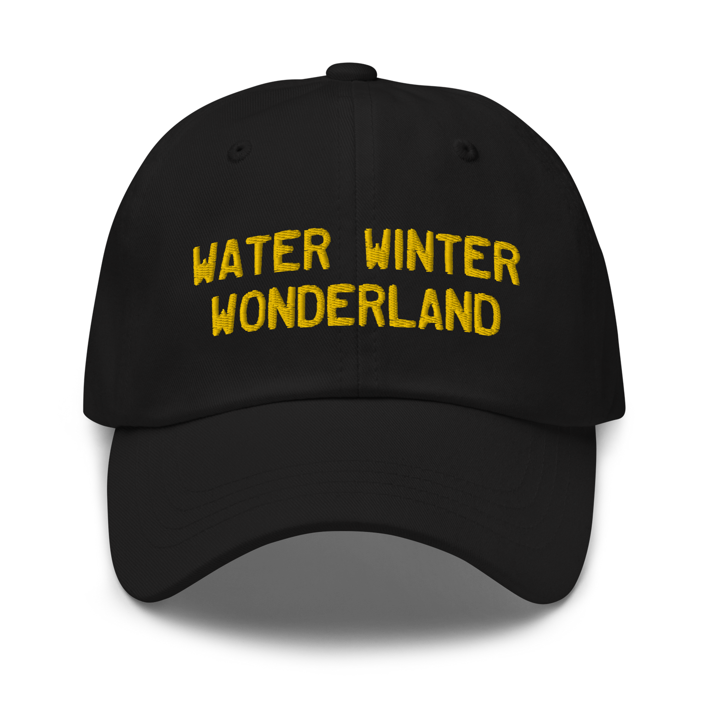 Michigan 'Water Winter Wonderland' Dad Hat (Licence Plate Font) | Gold Embroidery