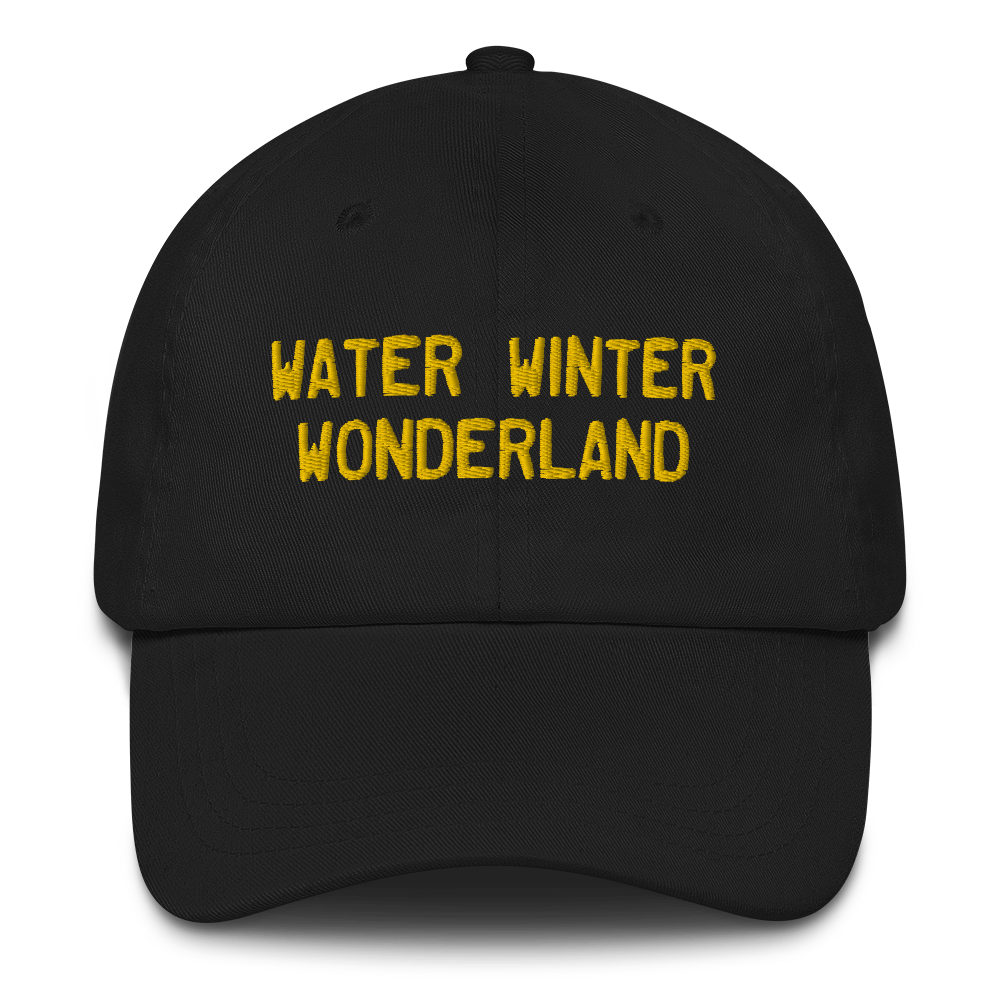 Michigan 'Water Winter Wonderland' Dad Hat (Licence Plate Font) | Gold Embroidery