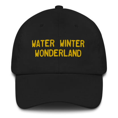 Michigan 'Water Winter Wonderland' Dad Hat (Licence Plate Font) | Gold Embroidery