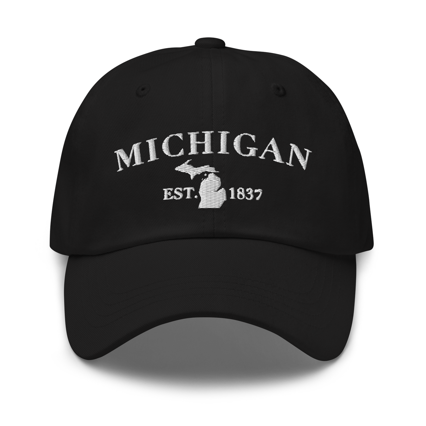 'Michigan EST 1837' Dad Hat (Didone Font)