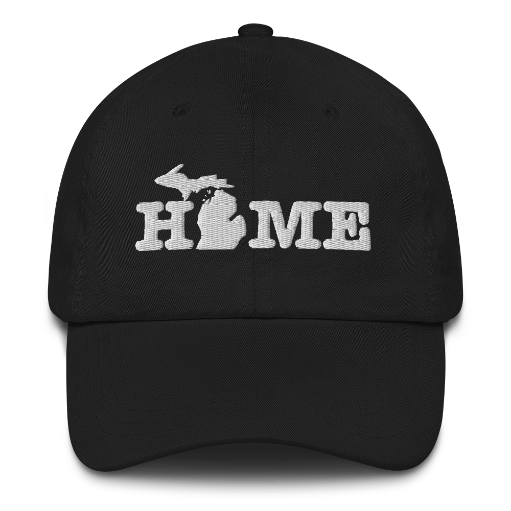 Michigan 'Home' Dad Hat (Typewriter Font)