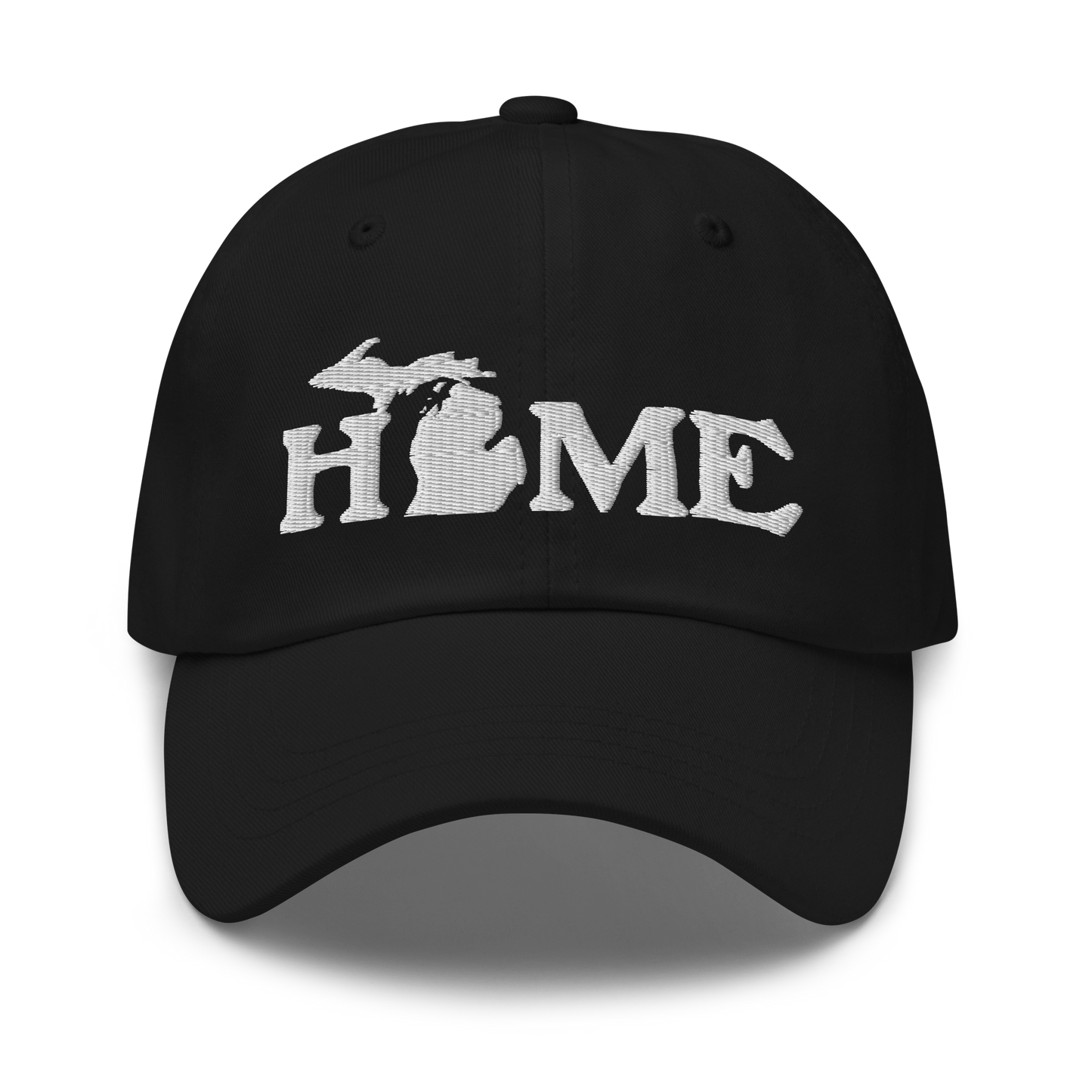 Michigan 'Home' Dad Hat (Woodcut Font)