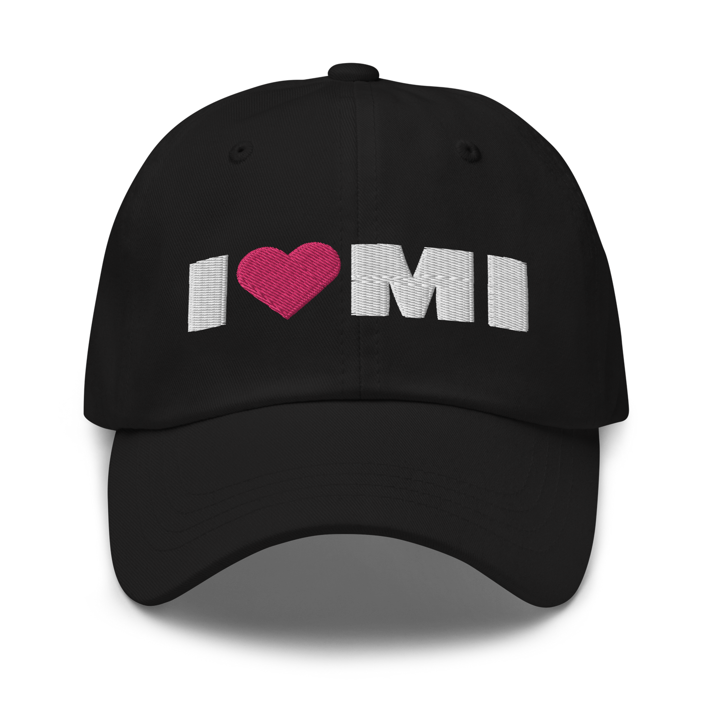 Michigan 'I ❤️ MI' Dad Hat (French Olive Font)