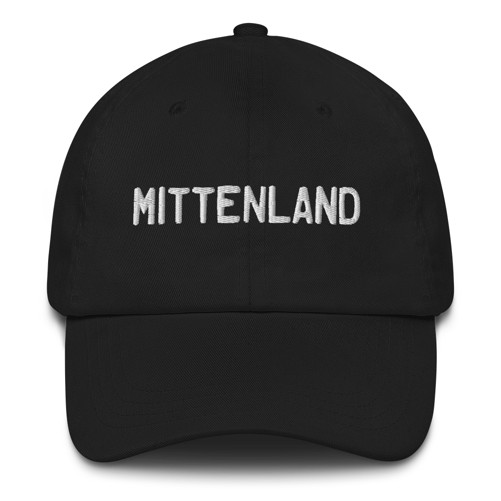 Michigan 'Mittenland' Dad Hat (Licence Plate Font)