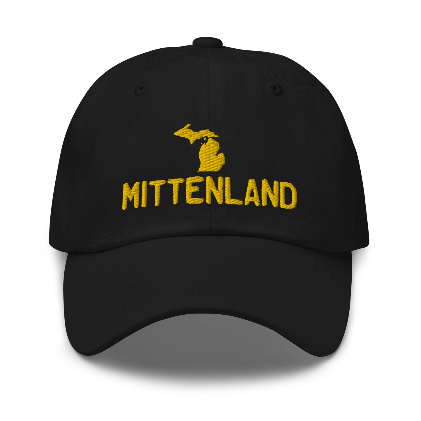 Michigan 'Mittenland' Dad Hat | Gold Embroidery