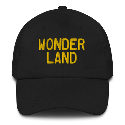 Michigan 'Wonderland' Dad Hat (Licence Plate Font) | Gold Embroidery