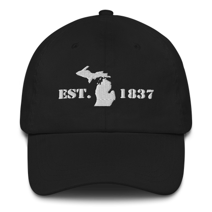 Michigan 'EST 1837' Dad Hat (Army Font)