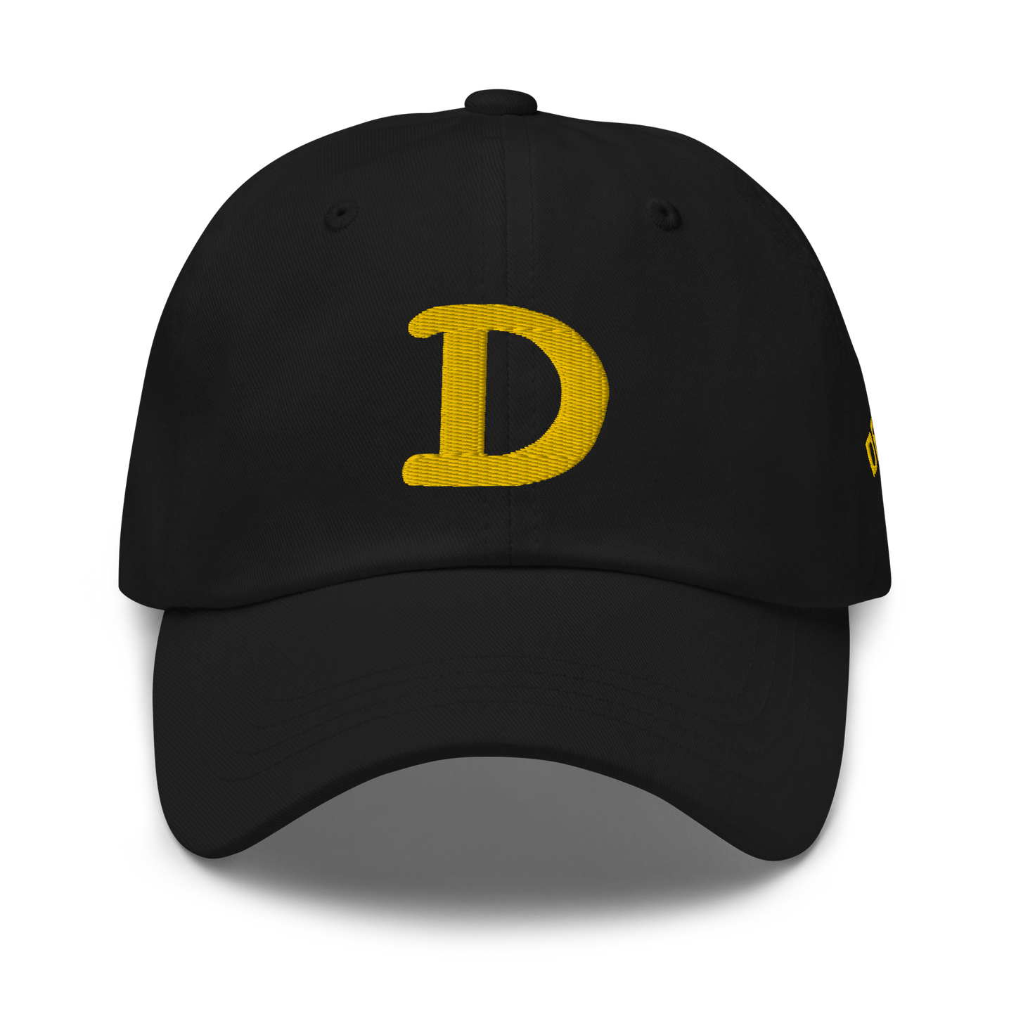 Detroit 'Old French D' Dad Hat (w/ Side Design) | Gold Embroidery